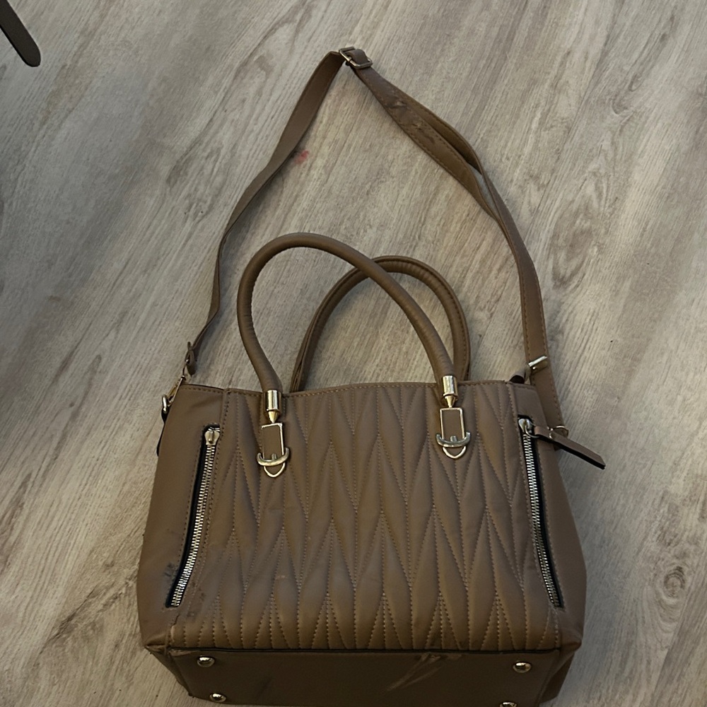 Elegant Brown Quilted Women's Bag